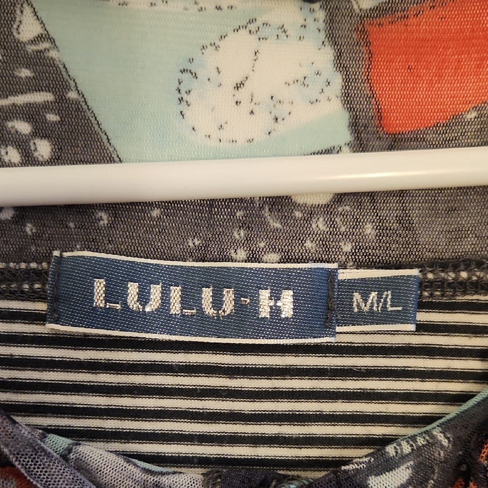 Artistic Patchwork Button Down Shirt - image 3